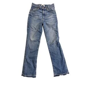 Moussy Vintage Jeans Women's 28 Straight Leg Raw Hem High Rise